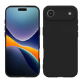kwmobile Hülle kompatibel mit Apple iPhone Air Hülle - weiches TPU Silikon Case - Cover geeignet für kabelloses Laden - Schwarz matt Schwarz matt  