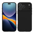 kwmobile Hülle kompatibel mit Apple iPhone 17 Pro Hülle - weiches TPU Silikon Case - Cover geeignet für kabelloses Laden - Schwarz matt Schwarz matt  