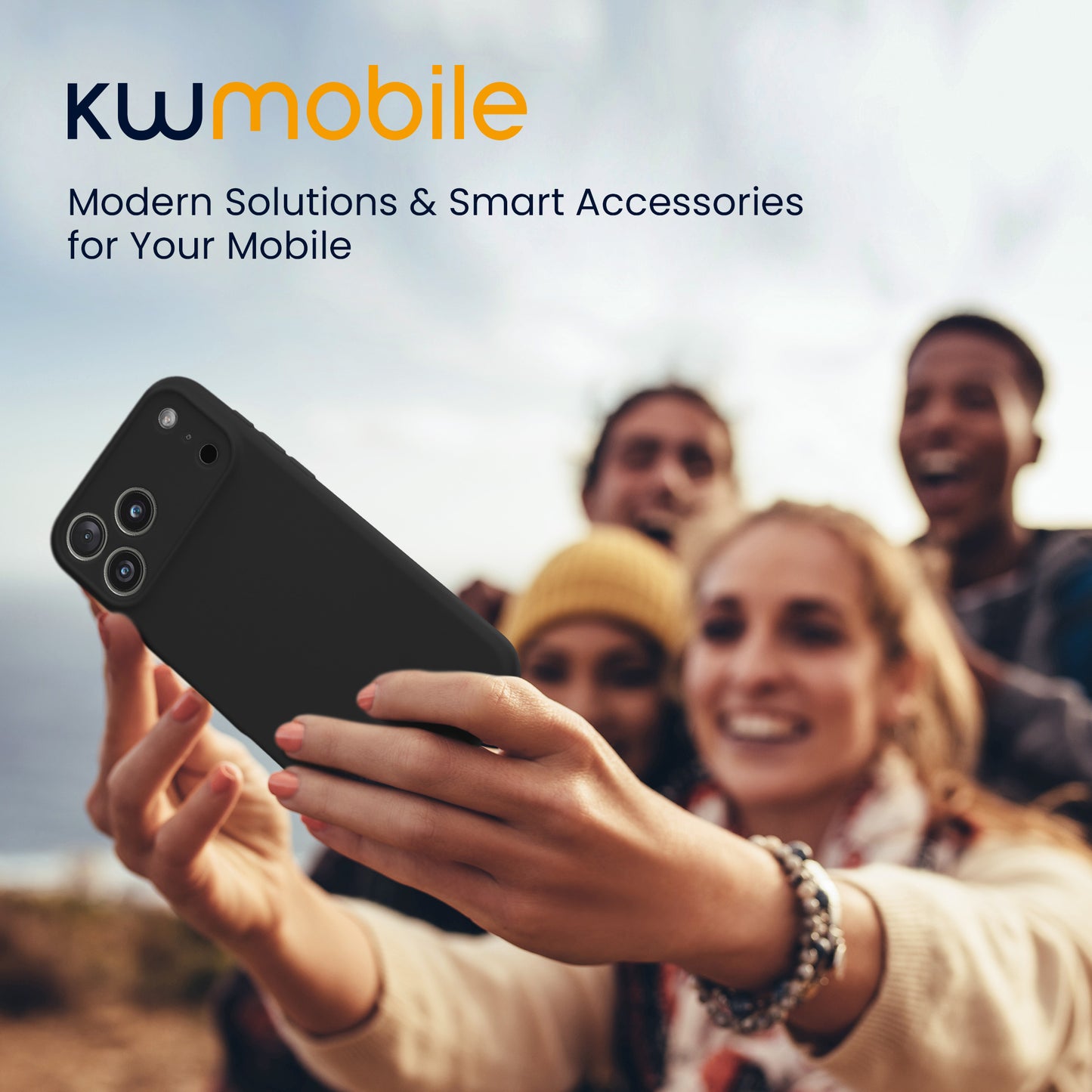 kwmobile Case Compatible with iPhone 17 Pro Max - Soft Slim Silicone Phone Case - Shock Absorbing Flexible Cover