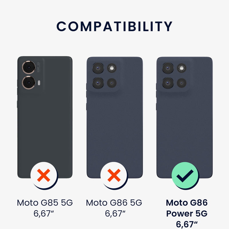 kwmobile Phone Case for Motorola Moto G86 Power 5G - Silicone Case - Wireless Charging - Protective Cover