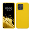 kwmobile Hülle kompatibel mit Motorola Moto G86 Power 5G Hülle - Silikon Handy Case - Handyhülle weiche Oberfläche - kabelloses Laden - Strahlend Gelb Strahlend Gelb  