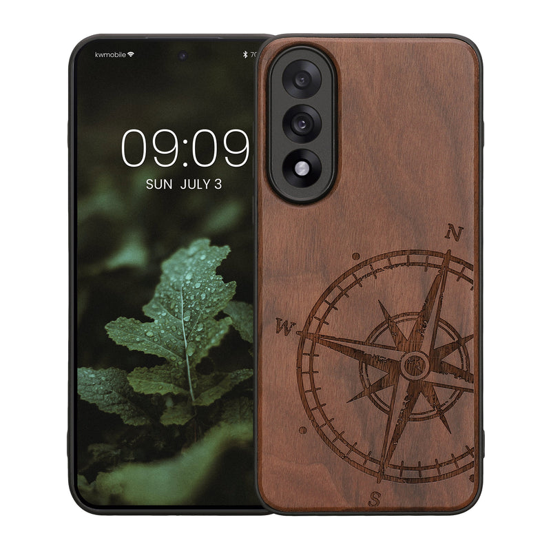 kwmobile Case Compatible with OnePlus Nord 5 Case - Phone Cover - TPU Phone Case Compass Vintage