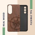 kwmobile Case Compatible with OnePlus Nord 5 Case - Phone Cover - TPU Phone Case Compass Vintage