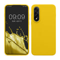 kwmobile Hülle kompatibel mit OnePlus Nord 5 Hülle - Silikon Handy Case - Handyhülle weiche Oberfläche - kabelloses Laden - Strahlend Gelb Strahlend Gelb  