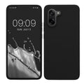 kwmobile Hülle kompatibel mit OnePlus Nord CE5 Hülle - Silikon Handy Case - Handyhülle weiche Oberfläche - kabelloses Laden - Schwarz Schwarz  
