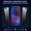 kwmobile Privacy Screen Protector for Apple iPhone 15 Film Screen Protector Privacy Screen Protector Phone Film Display Film Anti-Spy Film