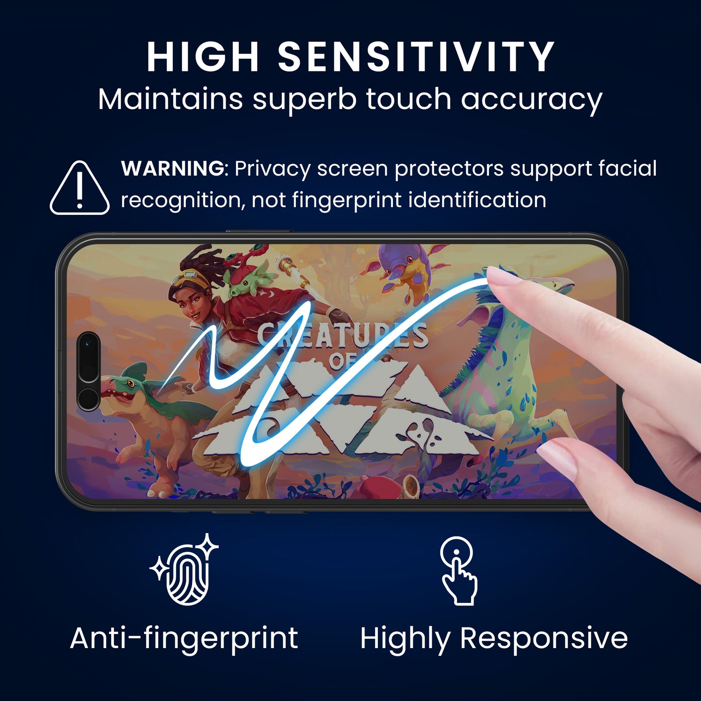 kwmobile Privacy Screen Protector for Apple iPhone 16 Film Display Protection Privacy Screen Protector Mobile Phone Film Display Film Anti-Spy Film