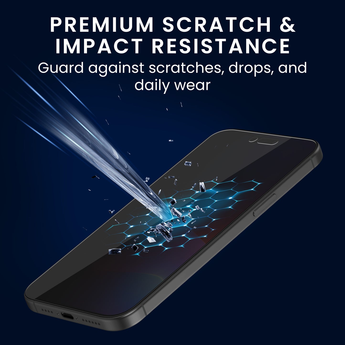 kwmobile Privacy Screen Protector for Apple iPhone 15 Pro Max Film Display Protection Privacy Screen Protector Phone Film Display Film Anti-Spy Film