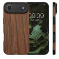 kwmobile Case Compatible with Apple iPhone Air Back Cover Wood Grain