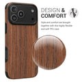 kwmobile Case Compatible with Apple iPhone 17 Pro Max Back Cover Grain