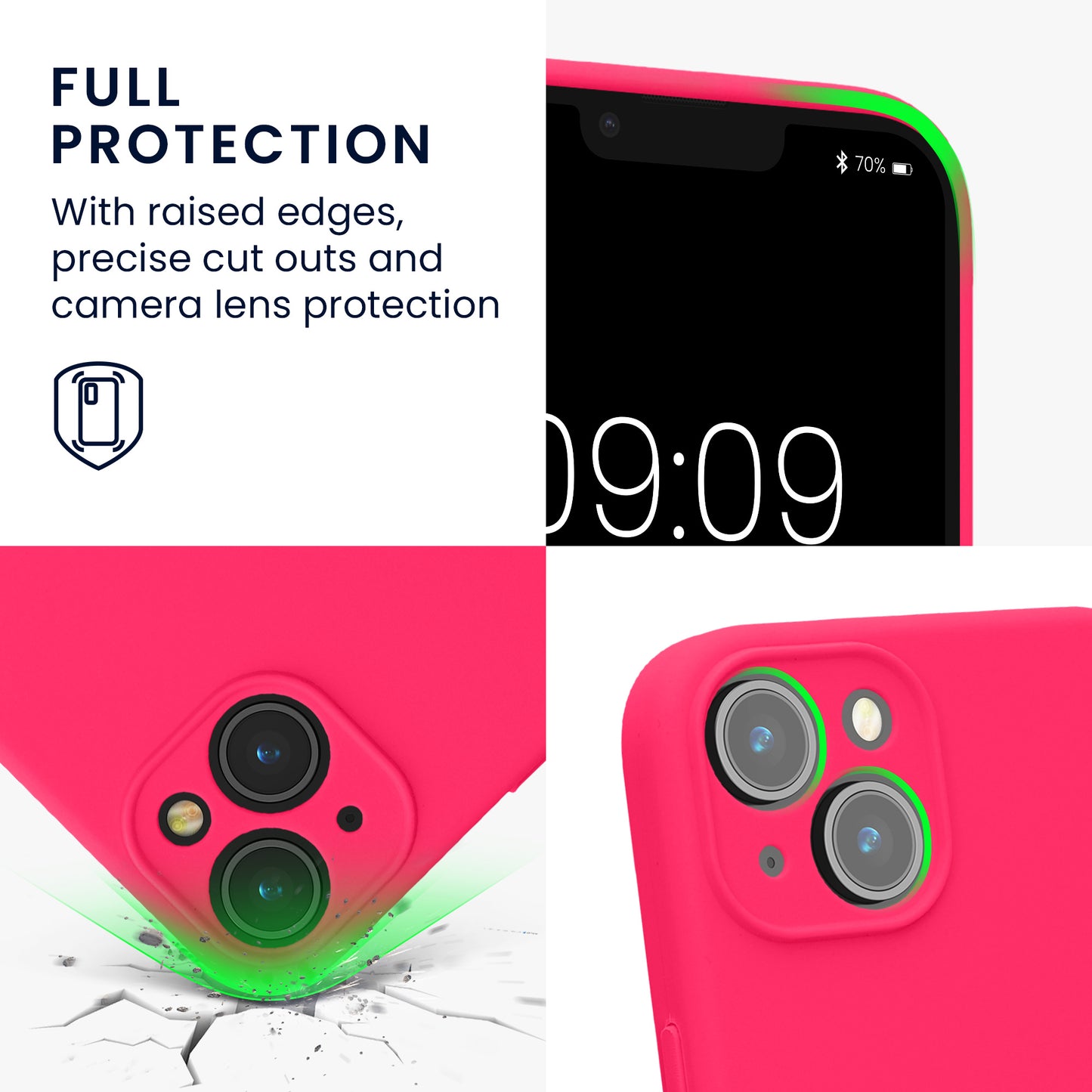 kwmobile Case Compatible with Apple iPhone 14 - Phone Cover - Phone Case