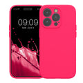 kwmobile Case Compatible with Apple iPhone 14 Pro - Silicone Rubberized Case - Phone Cover - Mobile Phone Case