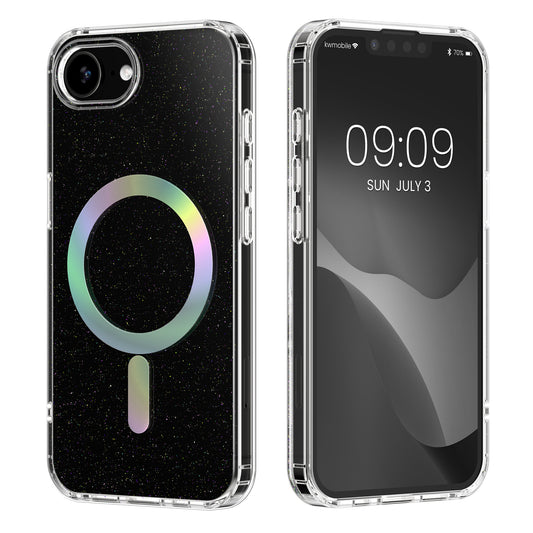 kwmobile Hülle kompatibel mit Apple iPhone 17e / iPhone 16e Handyhülle - Hard Case mit TPU Bumber - Schutzhülle kompatibel mit MagSafe - Kameraschutz - Transparent Transparent  [dsg01]