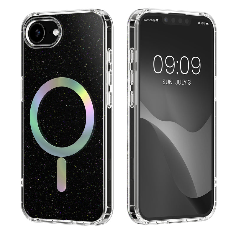 kwmobile Hülle kompatibel mit Apple iPhone 17e / iPhone 16e Handyhülle - Hard Case mit TPU Bumber - Schutzhülle kompatibel mit MagSafe - Kameraschutz - Transparent Transparent  [dsg01]