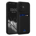 kwmobile Handyhülle kompatibel mit Apple iPhone 17 Hülle - Handy Cover mit Fach für Karten - in Schwarz Schwarz  