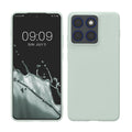kwmobile Hülle kompatibel mit Motorola Edge 70 Hülle - weiches TPU Silikon Case - Cover geeignet für kabelloses Laden - Cool Mint Cool Mint  