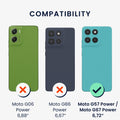 kwmobile Case compatible with Motorola Moto G57 Power / Moto G67 Power Case - Shockproof Phone Cover - TPU Phone Case