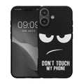kwmobile Case Compatible with Apple iPhone 17 - Silicone Phone Cover - Don't touch my Phone