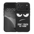 kwmobile Case Compatible with Apple iPhone 17 Pro - Silicone Phone Case - Don't touch my Phone