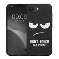 kwmobile Case Compatible with Apple iPhone 17e / iPhone 16e - Silicone Phone Case - Don't touch my Phone