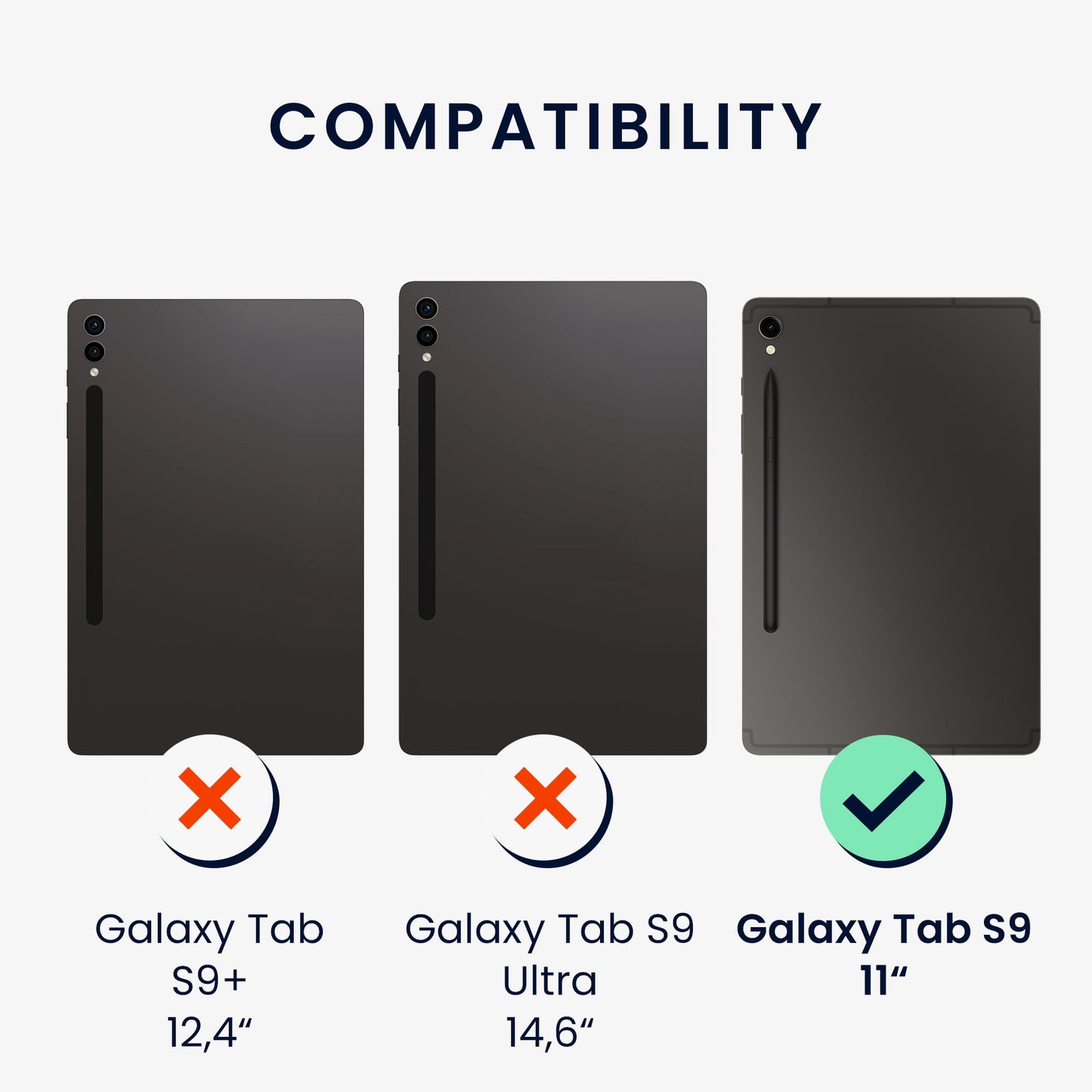 Silicone Case compatible with Samsung Galaxy Tab S9