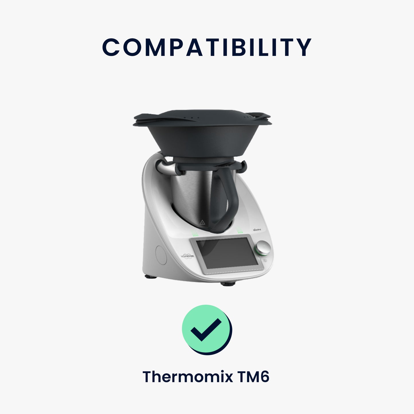 kwmobile Cover compatible with TM6 - Food Processor Dust Cover