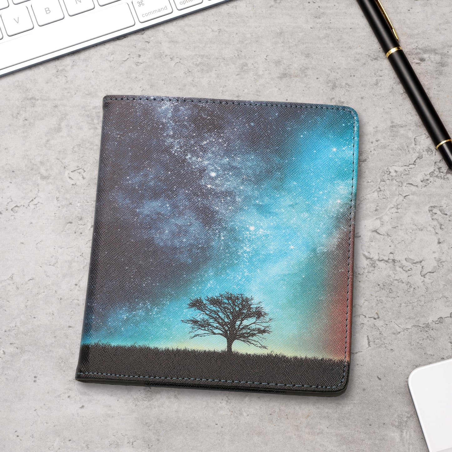 kwmobile Flip Cover compatible with Onyx Boox Leaf 2 - Case with Hand Strap