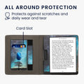 kwmobile Flip Cover compatible with Onyx Boox Leaf 2 - Case with Hand Strap