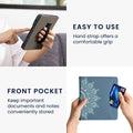 kwmobile Flip Case compatible with Onyx Boox Leaf 2 - Front Pocket Hand Strap