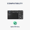 kwmobile Screen Protector compatible with Sony Alpha 600 Camera Display Film - Camera Full Screen Protector