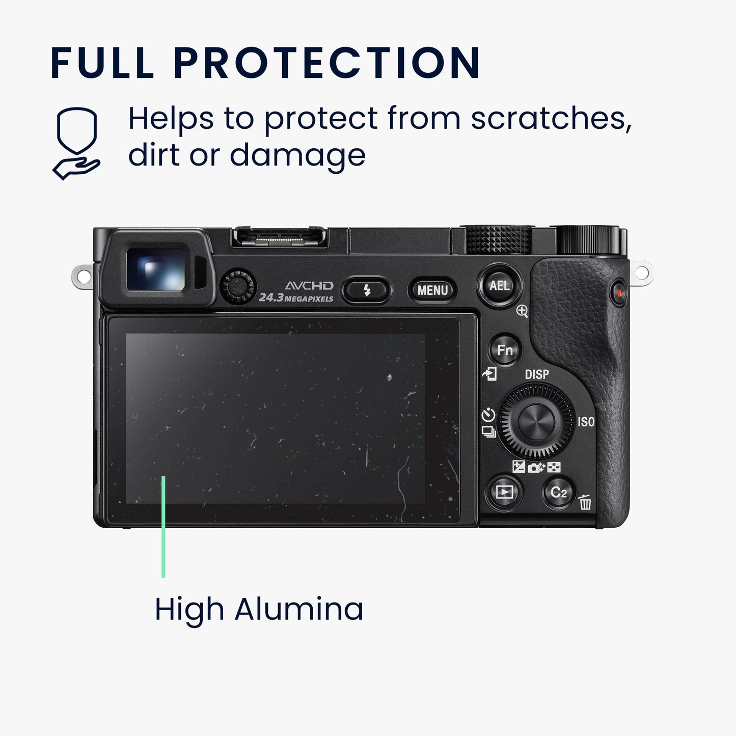 kwmobile Screen Protector compatible with Sony Alpha 600 Camera Display Film - Camera Full Screen Protector