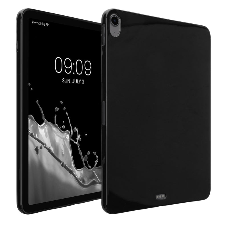 kwmobile Schutzhülle kompatibel mit Apple iPad Air 11" (6. Gen 2024) - Hülle Silikon - Tablet Cover Case Schwarz Schwarz  