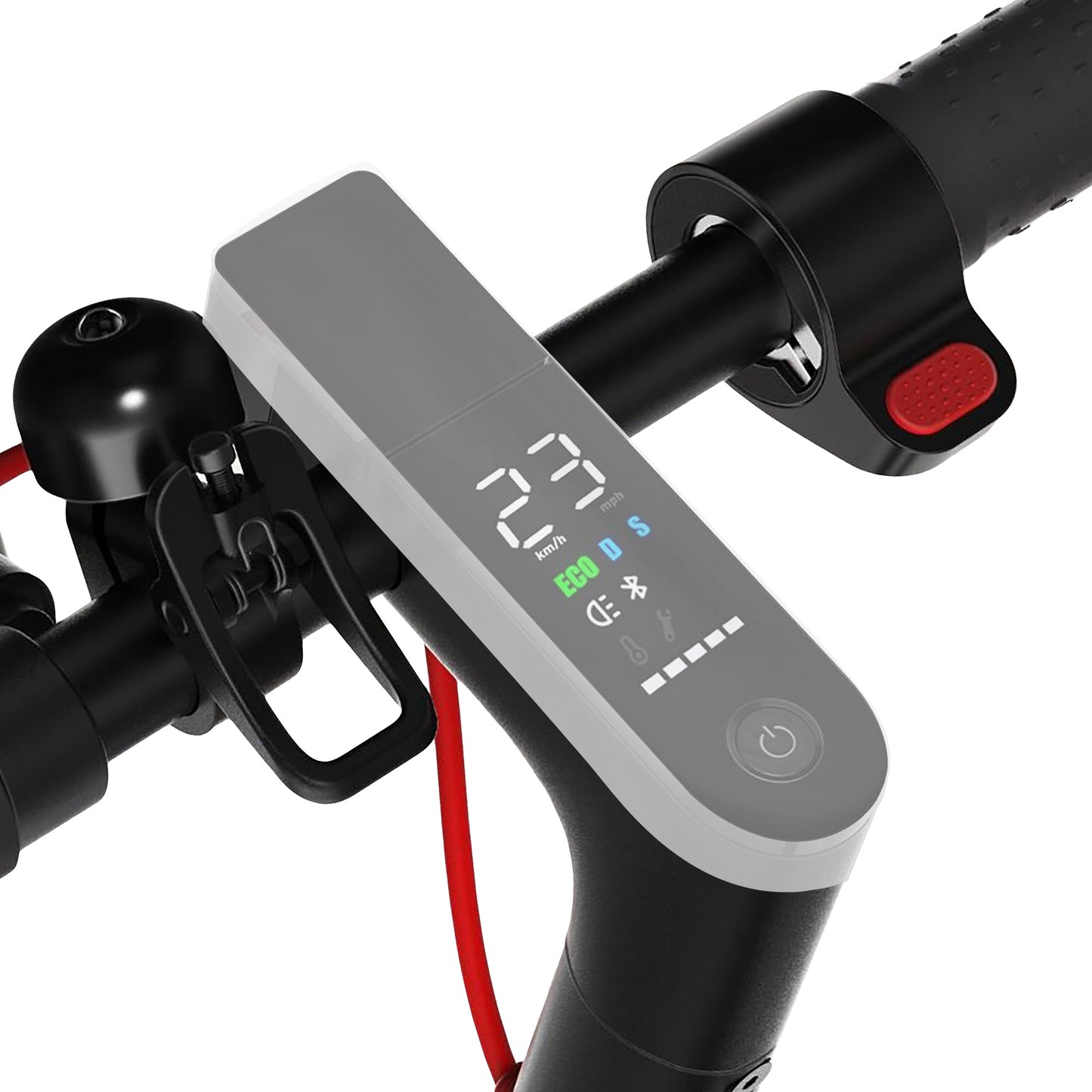 kwmobile Dashboard Schutzhülle kompatibel mit Xiaomi M365 / M365 Pro E Scooter Hülle aus Silikon - Silikonhülle für E-Scooter Armaturenbrett - Transparent Transparent  