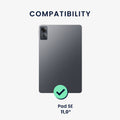 kwmobile Case Compatible with Xiaomi Redmi Pad SE - Smart Cover Tablet Case Protection Cover - Stand