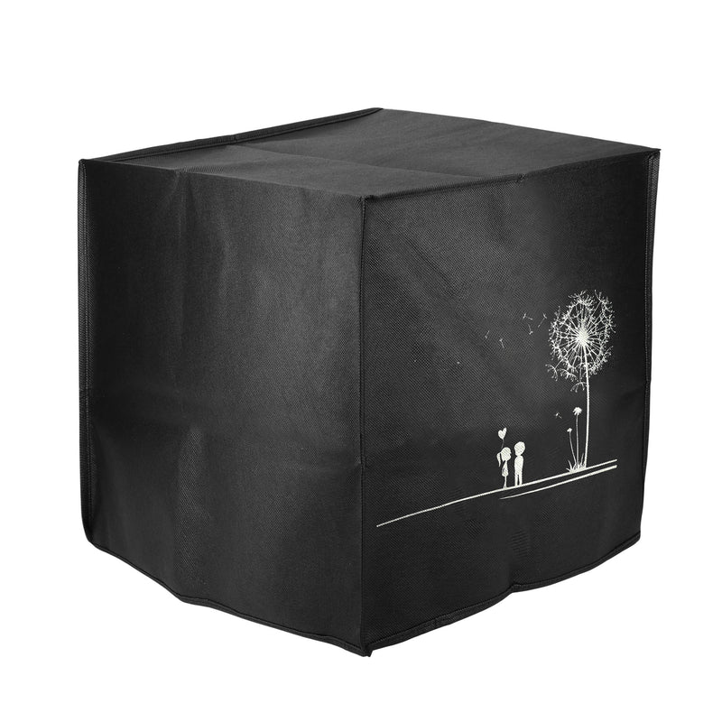 kwmobile Hülle kompatibel mit Philips Essential Airfryer XXL Schutzhülle - Heißluft Fritteuse Abdeckhaube Case - in Weiß Schwarz Pusteblume Love Weiß  [dsg02]
