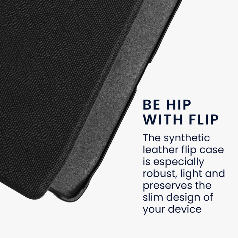 kwmobile Foldable Case compatible with Pocketbook Era / Era Color Case - Faux Leather eReader Cover - Cover