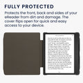 kwmobile Foldable Case compatible with Pocketbook Era / Era Color Case - Faux Leather eReader Cover - Cover
