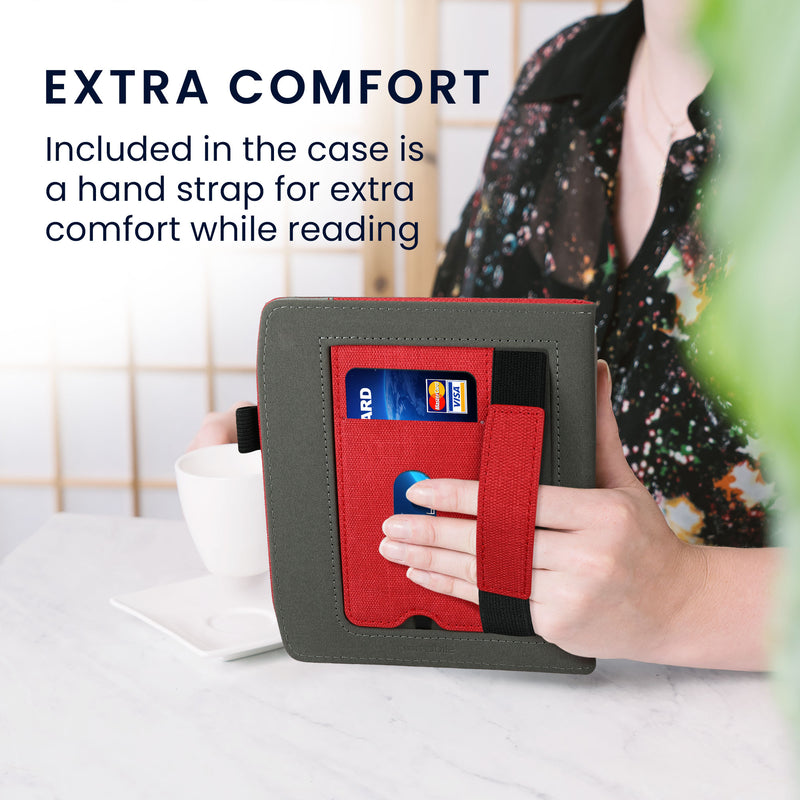 kwmobile Case compatible with Pocketbook Era / Era Color Cover - Flip Case with Hand Strap - Cover