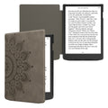 kwmobile Protective Case for Pocketbook InkPad 4 / Color 3 / Color 2 / Vivlio InkPad 4 / InkPad Color 3 Case - Faux Leather eReader Cover with Auto Sleep Function