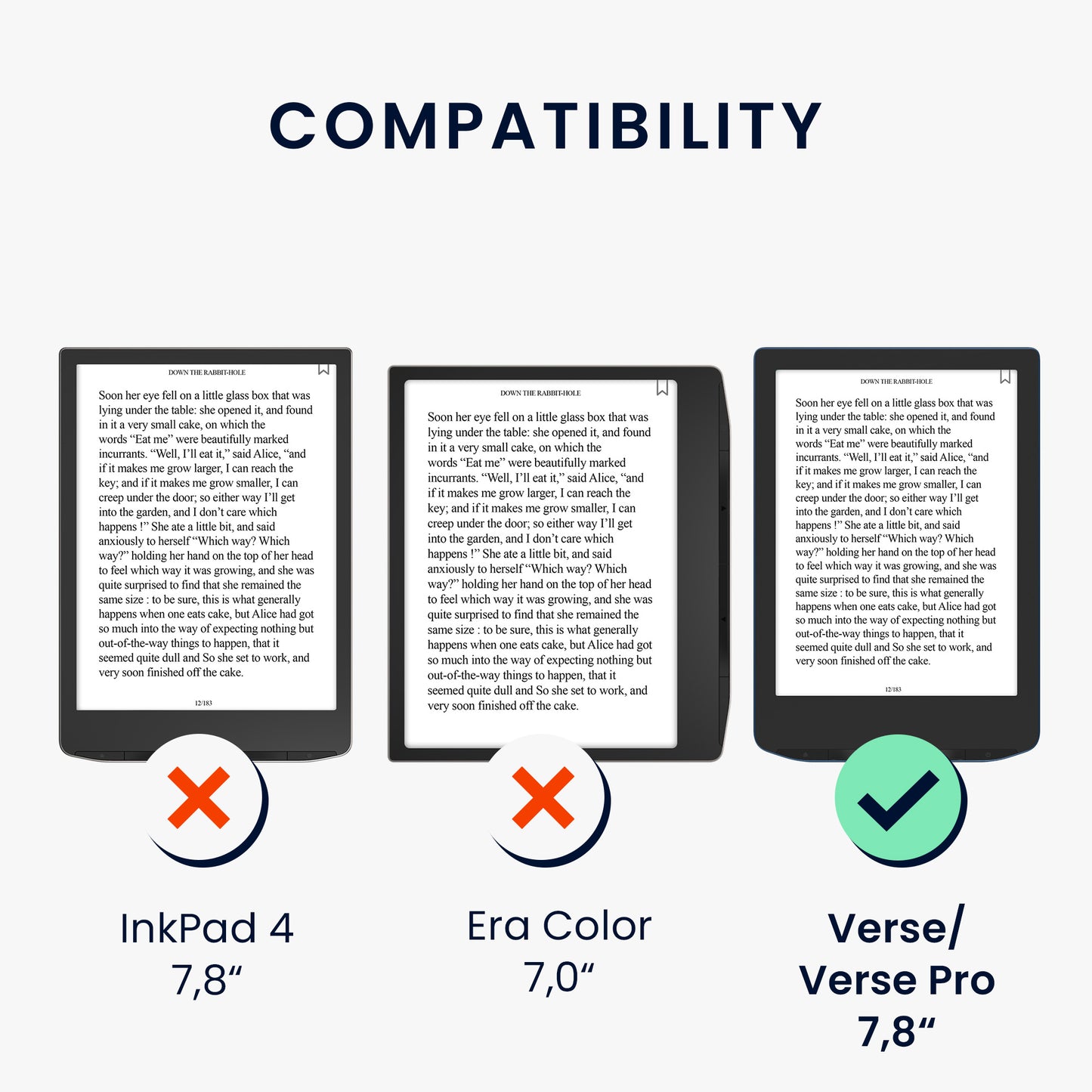 Cover for Pocketbook Verse / Verse Lite / Verse Pro / Color / Vivlio Light/Light HD