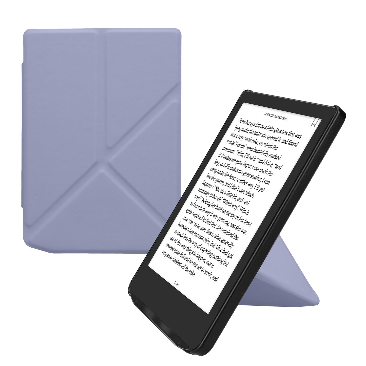 kwmobile Hülle kompatibel mit Pocketbook Verse / Verse Lite / Verse Pro / Color / Vivlio Light/Light HD Hülle - Kunstleder Case - eReader Schutzhülle - Cover Lavendel Lavendel  