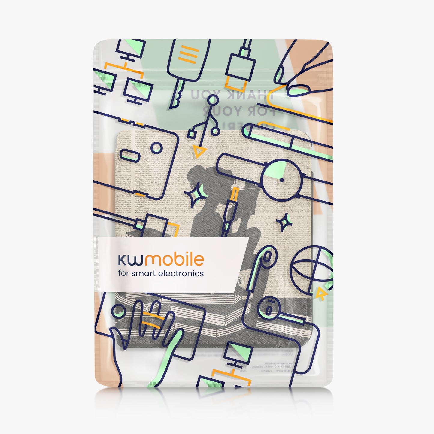 kwmobile Protective Case for Kobo Libra Colour / Tolino Vision Color - eReader Flip Case with Auto Sleep Function