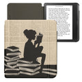 kwmobile Protective Case for Kobo Libra Colour / Tolino Vision Color - eReader Flip Case with Auto Sleep Function
