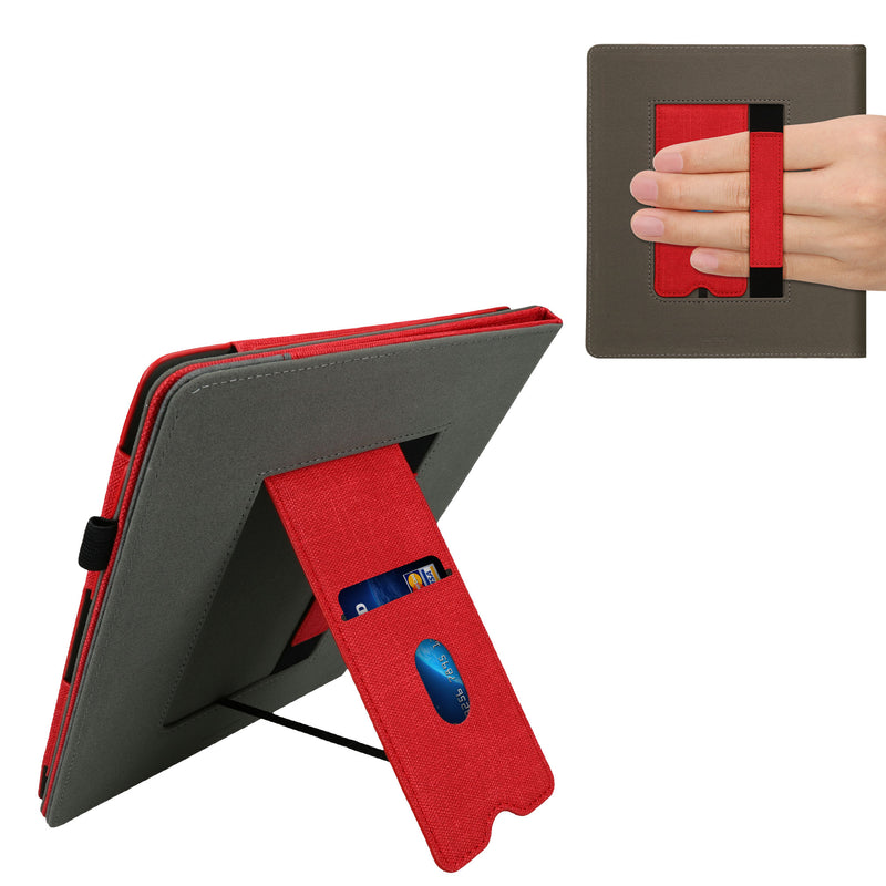kwmobile Case Compatible with Amazon Kindle Scribe (2022/2024) Case - Flip Case with Hand Strap - Cover