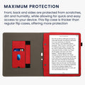 kwmobile Case Compatible with Amazon Kindle Scribe (2022/2024) Case - Flip Case with Hand Strap - Cover