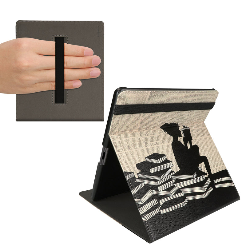 kwmobile Case Compatible with Amazon Kindle Scribe (2022/2024) - Case with Loop and Stand