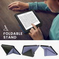 kwmobile Case for Kobo Libra Colour / Tolino Vision Color - Faux Leather Cover - eReader Flip Case with Auto Sleep Function - Stand Cover