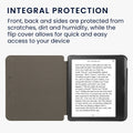 kwmobile Case for Kobo Libra Colour / Tolino Vision Color - Faux Leather eReader Cover with Auto Sleep Function - Rising Sun