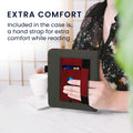 kwmobile Protective Case Compatible with Kobo Libra Colour / Tolino Vision Color Flip Case - Cover with Hand Strap