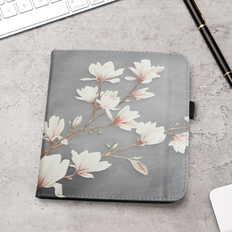 kwmobile Flip Cover compatible with Kobo Libra Colour / Tolino Vision Color - Case with Hand Strap
